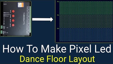 How To Make Pixel Led Dance Floor Layout | Pixel Led Light| Pixel Led Dance Floor| Atul Light House