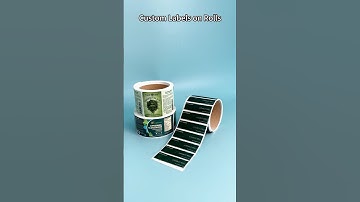 Custom labels on roll by Huaxinmei. #packagings #customprinting #labels