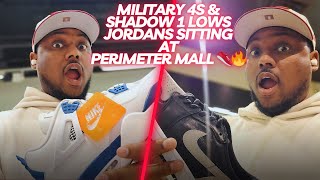 Military 4s & Shadow 1 Lows Jordans Sitting at Perimeter Mall 👟🔥