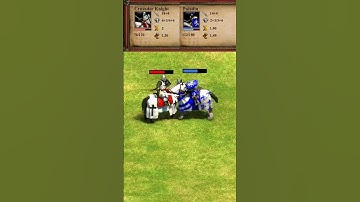 Crusader Knight vs Paladin (AoE2) #Shorts