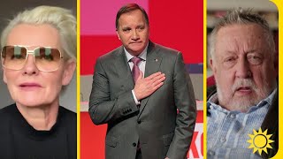 Här tackar kändisarna av Stefan Löfven: ”Såg ut att fälla någon tår” | Nyhetsmorgon | TV4 & TV4 Play