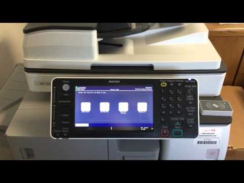 Ricoh Print Shop - How to Login/Logout of your Copy Machine