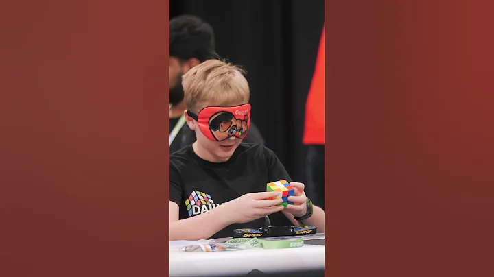 Fastest blindfolded Rubik's cube solve #shorts