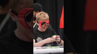Download Lagu Fastest blindfolded Rubik's cube solve #shorts MP3