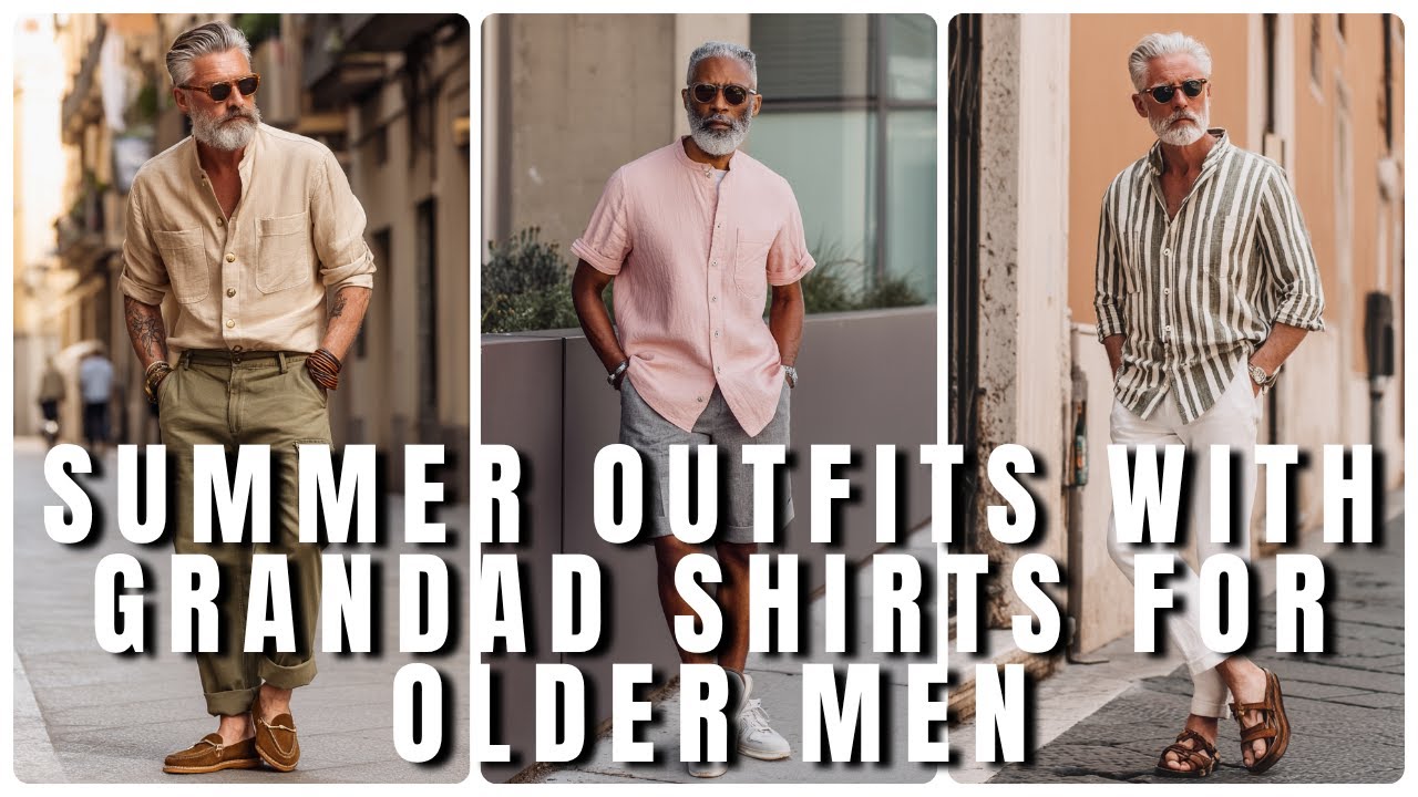 10 Summer Outfits with Grandad Shirts for Older Men  Cool & Timeless Style