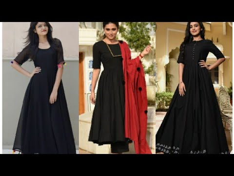 black anarkali top