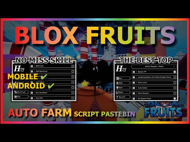 BLOX FRUITS Script Mobile AUTO FARM UPDATE 17 PART 2 (WORK AUTO RAID) 🔥🔵  