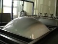 Термо-вакуумная формовка заготовки из пластика ABS.Thermo-vacuum forming of a workpiece of abs