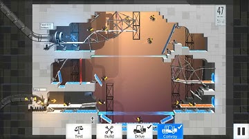 Bridge Constructor Portal Level 47 Walkthrough