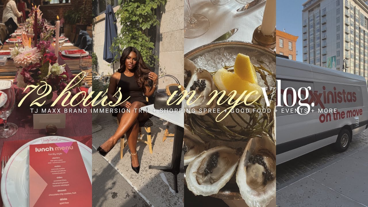 VLOG | 72 hours in NYC w/ TJ MAXX + Shopping Spree + Good Food + Events + more | iDESIGN8