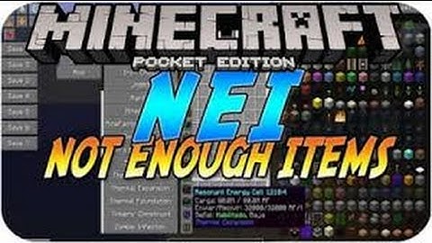 MCPE mod showcase-NOT ENOUGH ITEMS MOD.