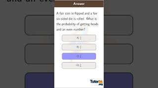 Find probability of compound events in 30 sec #shorts #math #tutorda