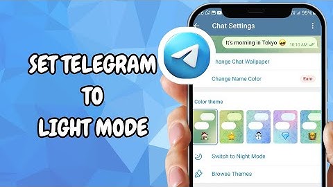 How To Change Telegram From Dark Mode To Light Mode