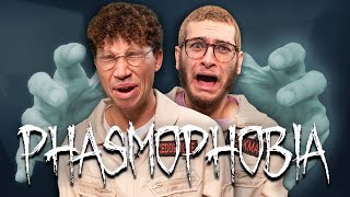Getting scared playing Phasmophobia this Halloween