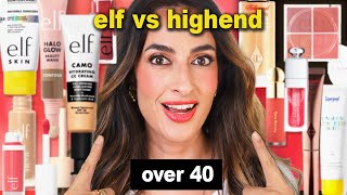 ELF vs High-end Makeup, Over 40 - Many Closeups!