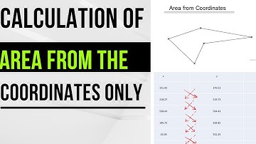 How to calculate area from Coordinates of the points ?