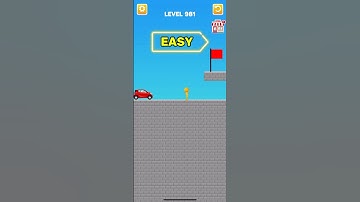 draw bridge puzzle game play level 981 #gaming #drawing #Shorts