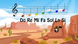 Video thumbnail of "Las notas musicales ( canción infantil )"