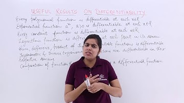 Class 12th – Useful results on Differentiability | Continuity & Differentiability | Tutorials Point