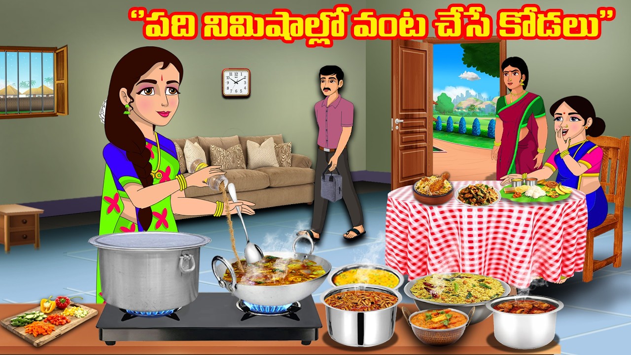 పది నిమిషాల్లో వంట చేసే కోడలు | Telugu stories | తెలుగు కథలు | Telugu kathalu | JM TV Telugu