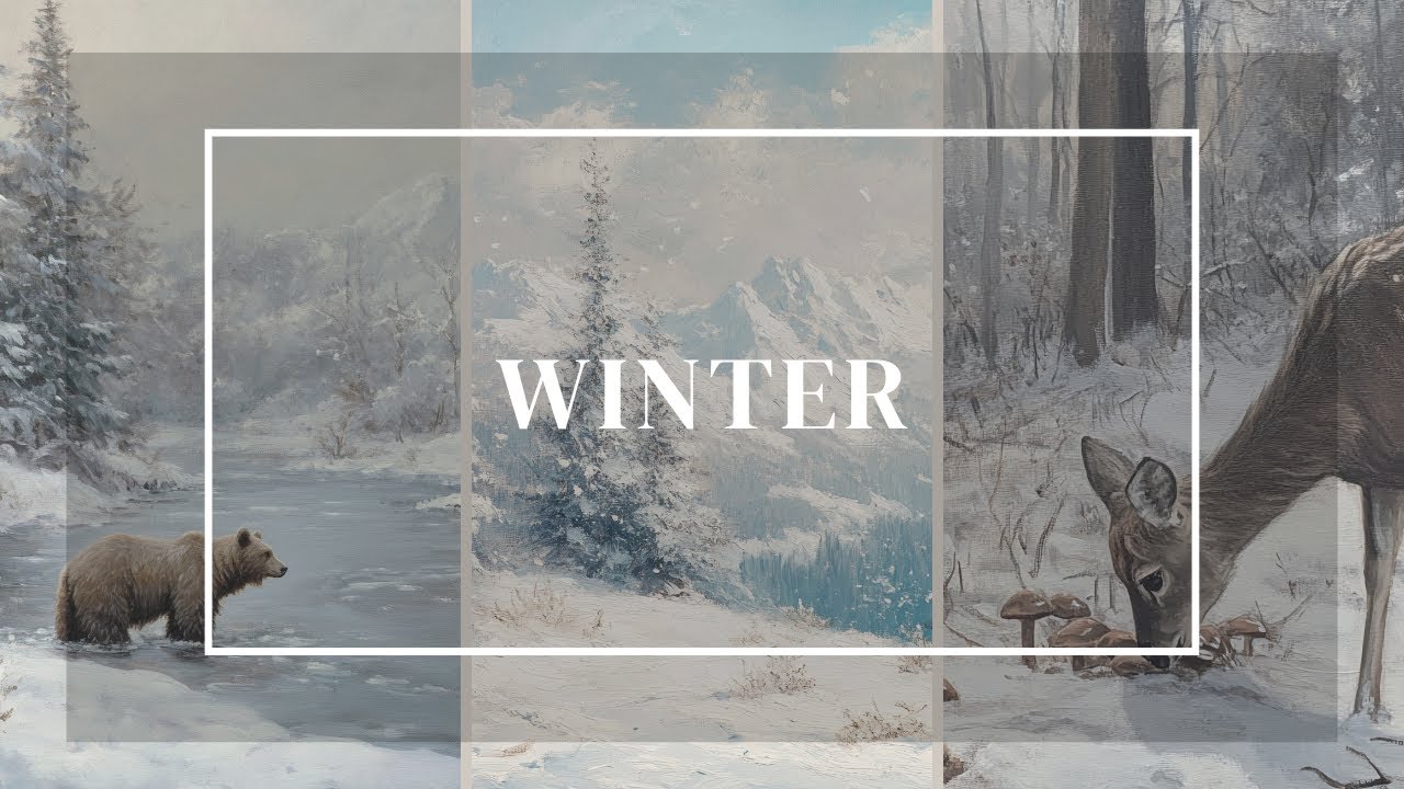 Frame TV Art  - Winter (8 paintings)