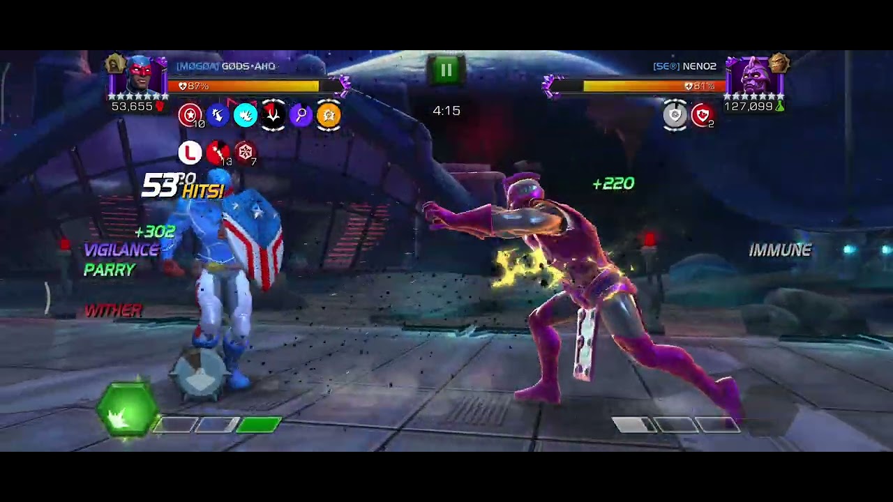 Aw ss64, mini boss, node 40, Patriot vs High Evolutionary