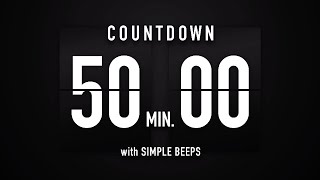 50 Minutes Countdown Timer Flip Clock ✔️