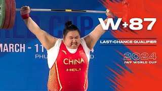 : +87kg IWF World Cup 2024 | Full Session