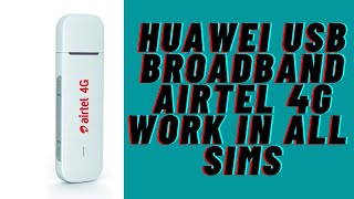 Huawie 4G Dongle & Fire Stick (Airtel 4G)