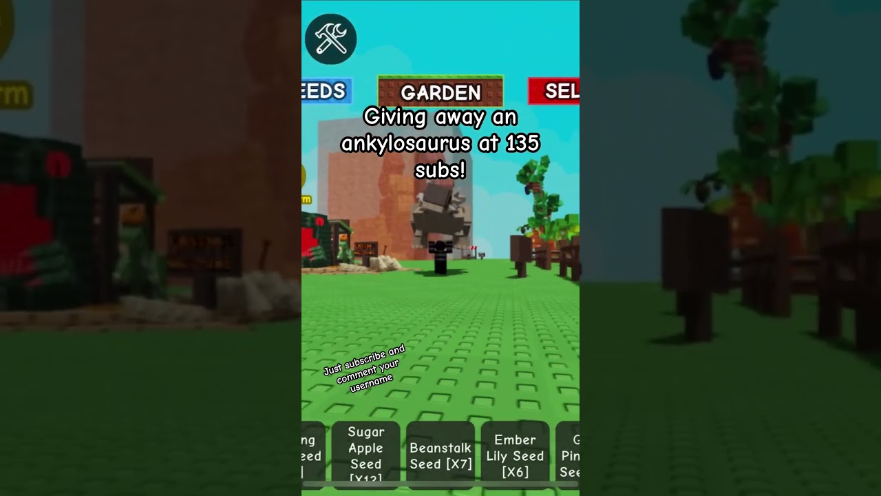 Giving an ankylosaurus away for free at 135 subs! 