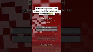 I predicted the outcome but could t stop it🥲 #twitch #twitchclips #minecraft #gaming #funny