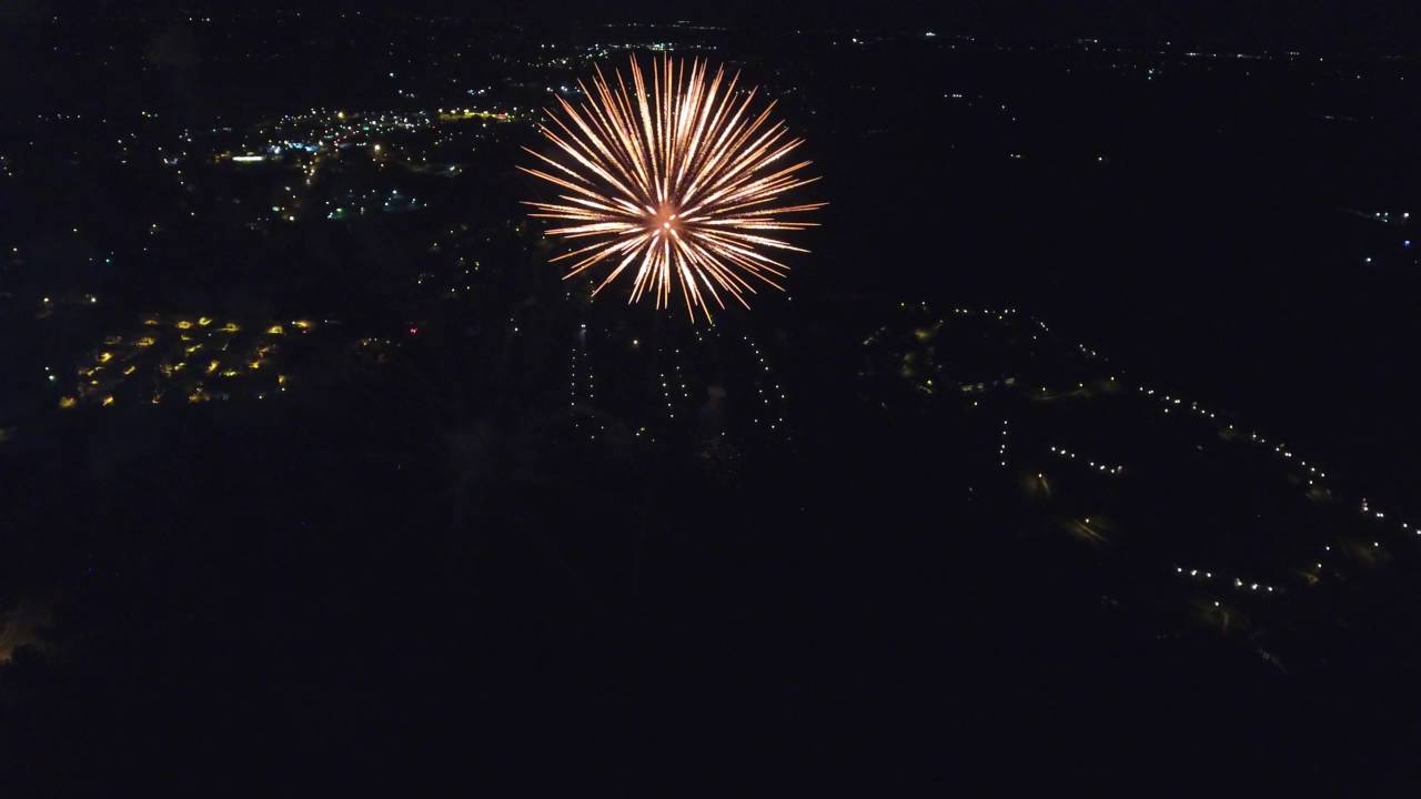 Fireworks DJI Phantom 4