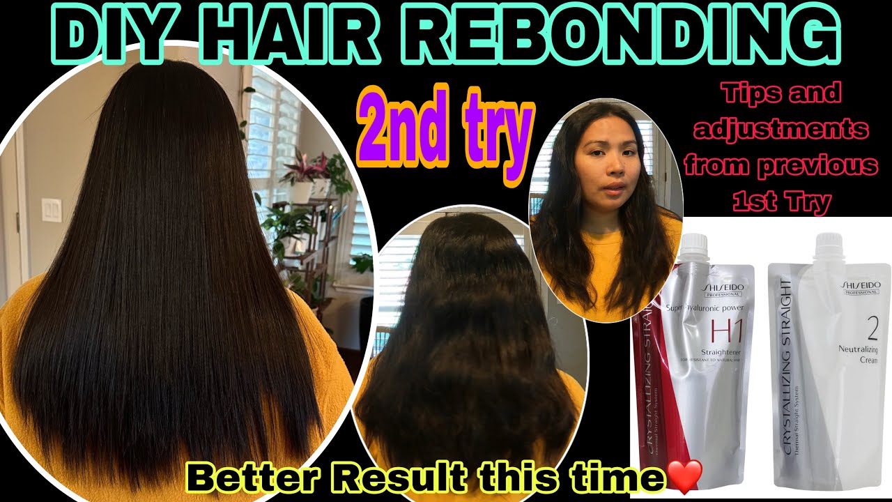 Hair Rebonding at home using Shiseido Professional Crystallizing Hair ...