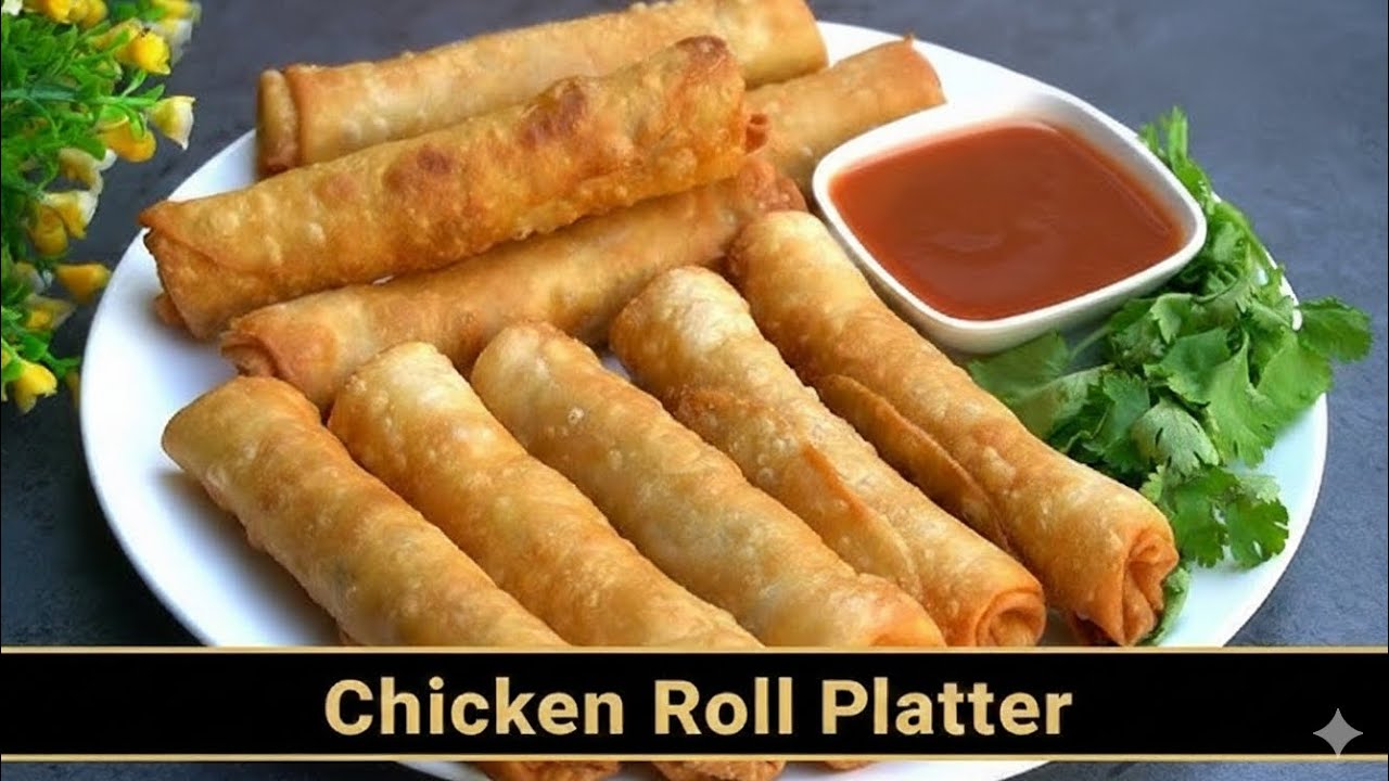 Ramzan Special Chicken Roll Platter | Delicious Chicken Rolls for Iftar | Easy Snack Recipe