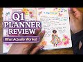 First Quarter Planner Review | What Worked + A5 Vertical Planner Update