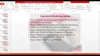 MA DECISION MAKING SINGLE LIMITING FACTOR