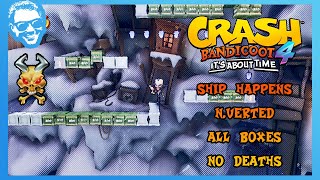 Celebrity Ship Happens (N.Verted) - Full Walkthrough - No Deaths - All Gems - Crash Bandicoot 4 [4k] Wealth