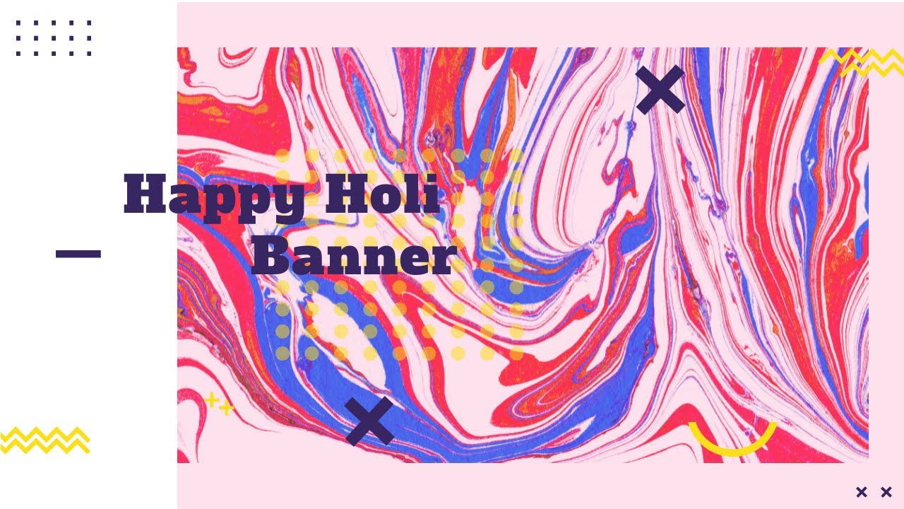 Happy Holi Banner making # DIY Holi banner # Holi paper craft ideas # HOLi banner at home# colorful
