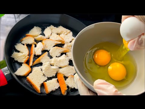 فطور صباحي سهل وسريع طريقه رائعه لعمل البيض والتوست