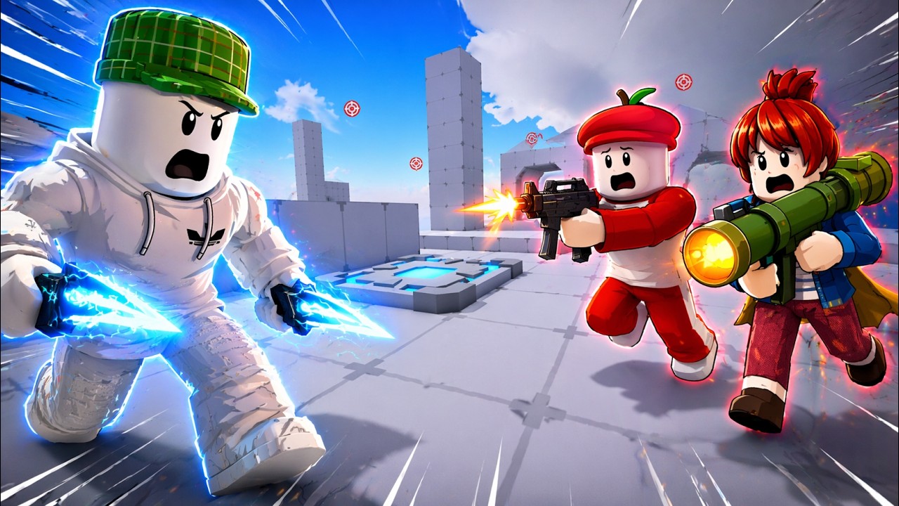 Roblox 1v1v1 Battle vs My Sister and Brother in Rivals - YouTube