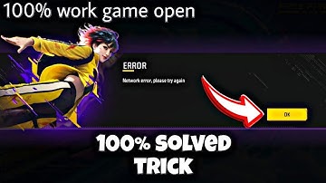 Free Fire Network Error Problem fix 2025 | Network Error Please Try Again Problem fixl