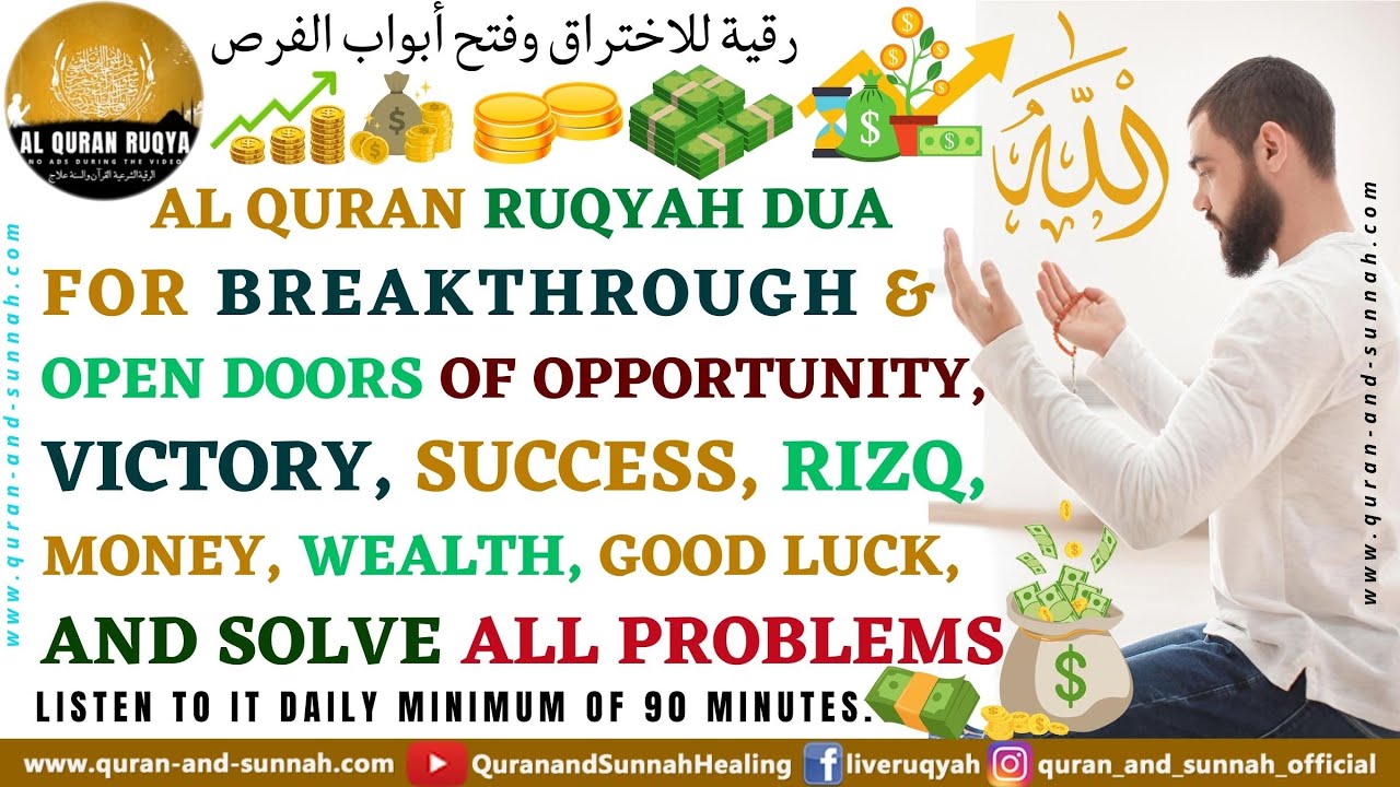 Ruqyah Dua for Breakthrough & Open Doors of Opportunity Victory Success Rizq Money Wealth Good Luck.