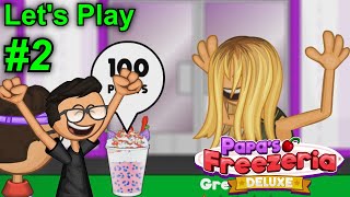 BLONDE GRUDGE - Let's Play Papa's Freezeria Deluxe Part 2
