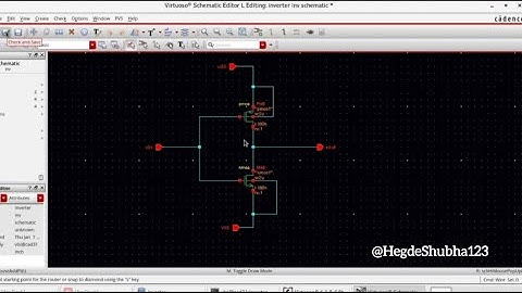 Inverter Simulation using Cadence virtuoso tool