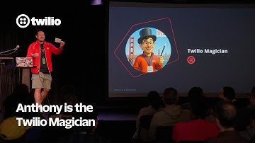 Anthony performs literal Twilio Magic at CascadiaJS