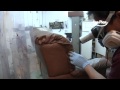 Restoring an aniline leather sofa