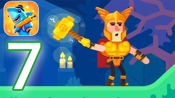 Bowmasters - Gameplay Walkthrough Part 7 - Thor Upgrade - Thor The Thundergod (iOS, Android)