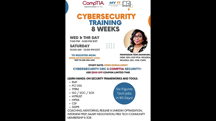 Enroll for Cybersecurity GRC and Security+ Now