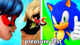 Preasure test Miraculous ladybug vs sonic dash |arcade games | screenshot 2