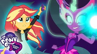 My Little Pony Daydream Shimmer Defeats Midnight Sparkle Equestria Girls Friendship Games